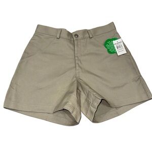 NWT Official Girl Scouts Khaki Shorts , Youth Size 9/10